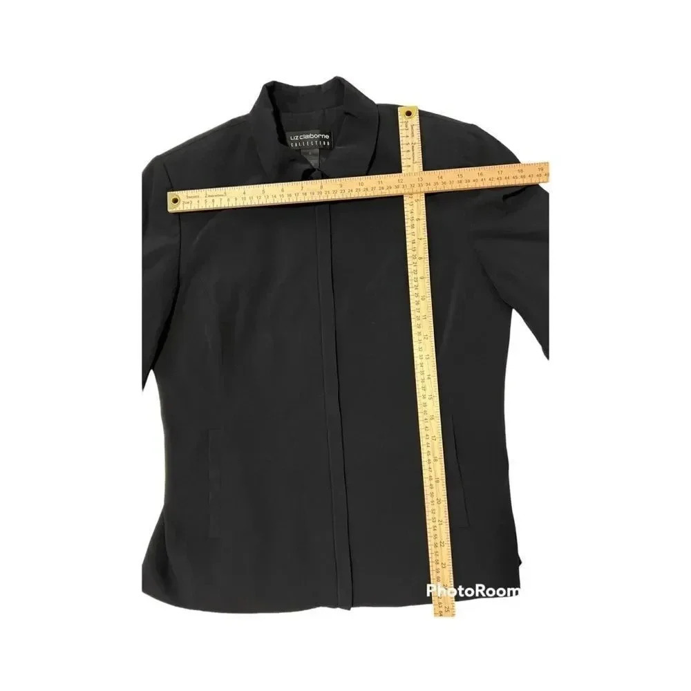 Liz Claiborne Collection Black Jacket Size 8 - Picture 7 of 13
